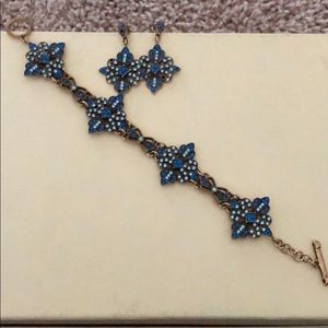 Bracelet and earrings combo